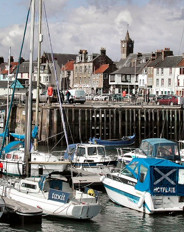 Anstruther - Shore Street from the Harbour
