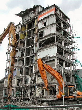 Fife College Tower Demolition